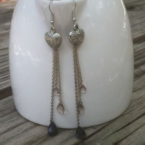 Heart Dangle Earrings